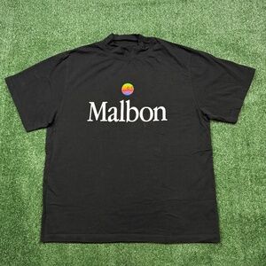Malbon Golf x Beams Japan T Shirt Men's Size XL Black Short Sleeve